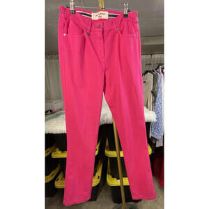 Saint James 1889 Women's Pink Straight Leg Jeans Mid Rise Size 8 90's Barbiecore